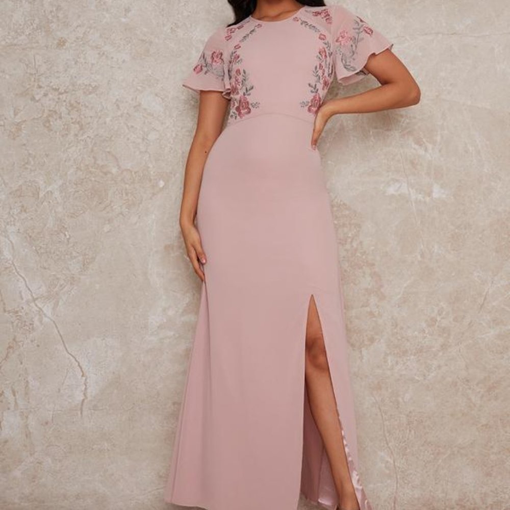 Chi Chi London Dress, Pink, UK 12 (US 8)